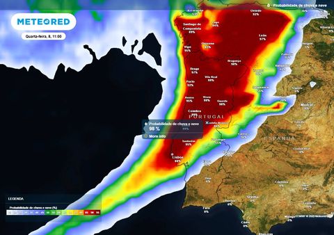 Chuva, vento e agitação marítima colocam 16 distritos do Continente sob aviso amarelo e Minho sob aviso laranja