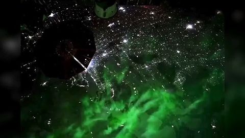 Impresionante aurora boreal vista desde la Estación Espacial Internacional