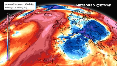 En unas horas llegará un nuevo frente que dejará paso a una masa de aire polar continental