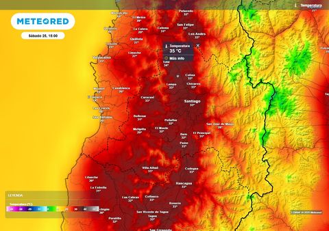 Temperaturas subirán hasta los 35 °C en el gran Santiago este sábado