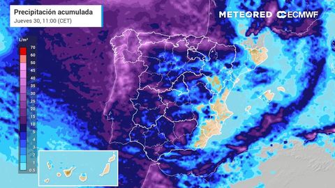 La borrasca de alto impacto Ivo dejará lluvias, nieve, fuertes vientos y grandes olas en varias zonas de España
