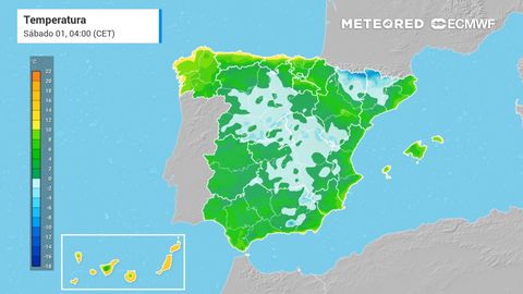 Las heladas se mantendrán en el interior peninsular, a la espera de nuevas precipitaciones