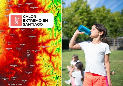Temperaturas rondarán los 40 °C en Santiago este fin de semana