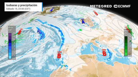Este fin de semana llegarán varios frentes a España que traerán precipitaciones y altibajos térmicos