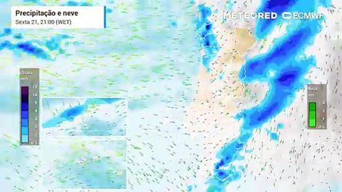 Agitação marítima, vento e precipitação colocam 14 distritos sob aviso amarelo e laranja entre amanhã e sábado