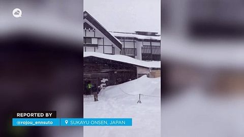 Se acumulan 5 metros de nieve en Sukayu Onsen (Japón), el valor más alto desde 2013.
