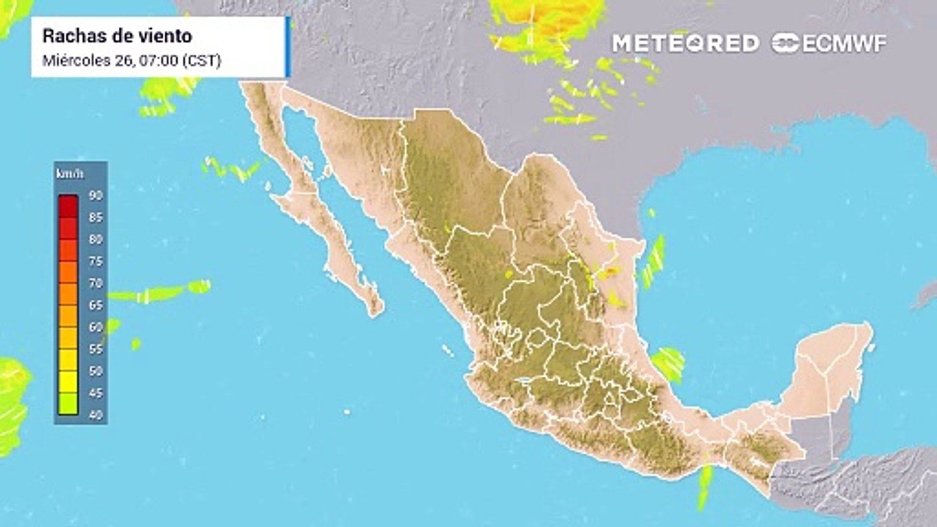 El tiempo en Mexicali, Tijuana y Baja California 26 de febrero: rachas de hasta 70 km/h y olas de 3 metros al oeste. Noticias en tiempo real