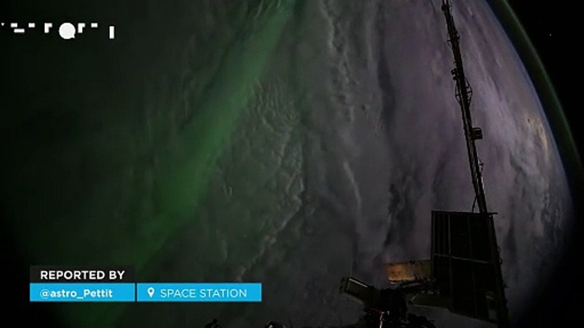 ¡Impresionante aurora boreal vista desde la Estación Espacial! El fenómeno coincidió con el acoplamiento de la Soyuz. Noticias en tiempo real