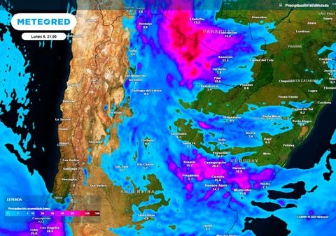 El pronóstico en Argentina: estable algunos días, pero vuelven las lluvias entre el jueves y sábado