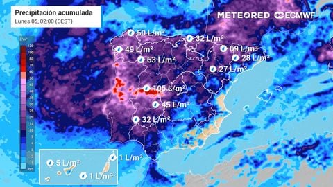 Primer fin de semana de mayo con tormentas fuertes en España
