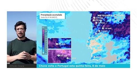 Chuva volta a Portugal esta quinta-feira, 8 de maio