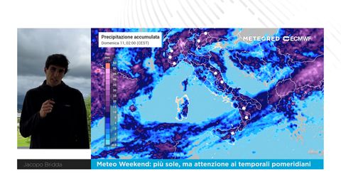 Meteo Weekend: più sole, ma attenzione ai temporali pomeridiani