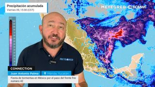 Fiesta de tormentas en México por el paso del frente frío número 42