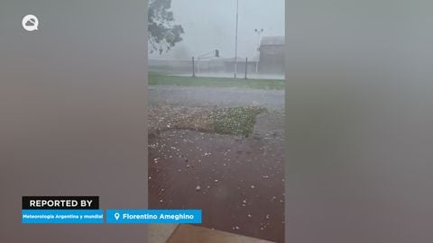 ¡Una gran granizada causa daños muy importantes en Florentino Ameghino, Argentina! La tormenta ha dejado a su paso fuertes lluvias y vientos intensos en la zona