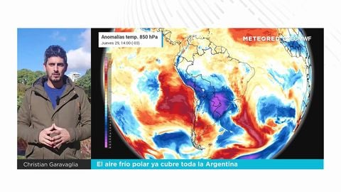 El aire frío polar ya cubre toda la Argentina: ¿cuánto tiempo se quedará?