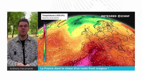 La France dans le viseur d’un vaste front orageux !