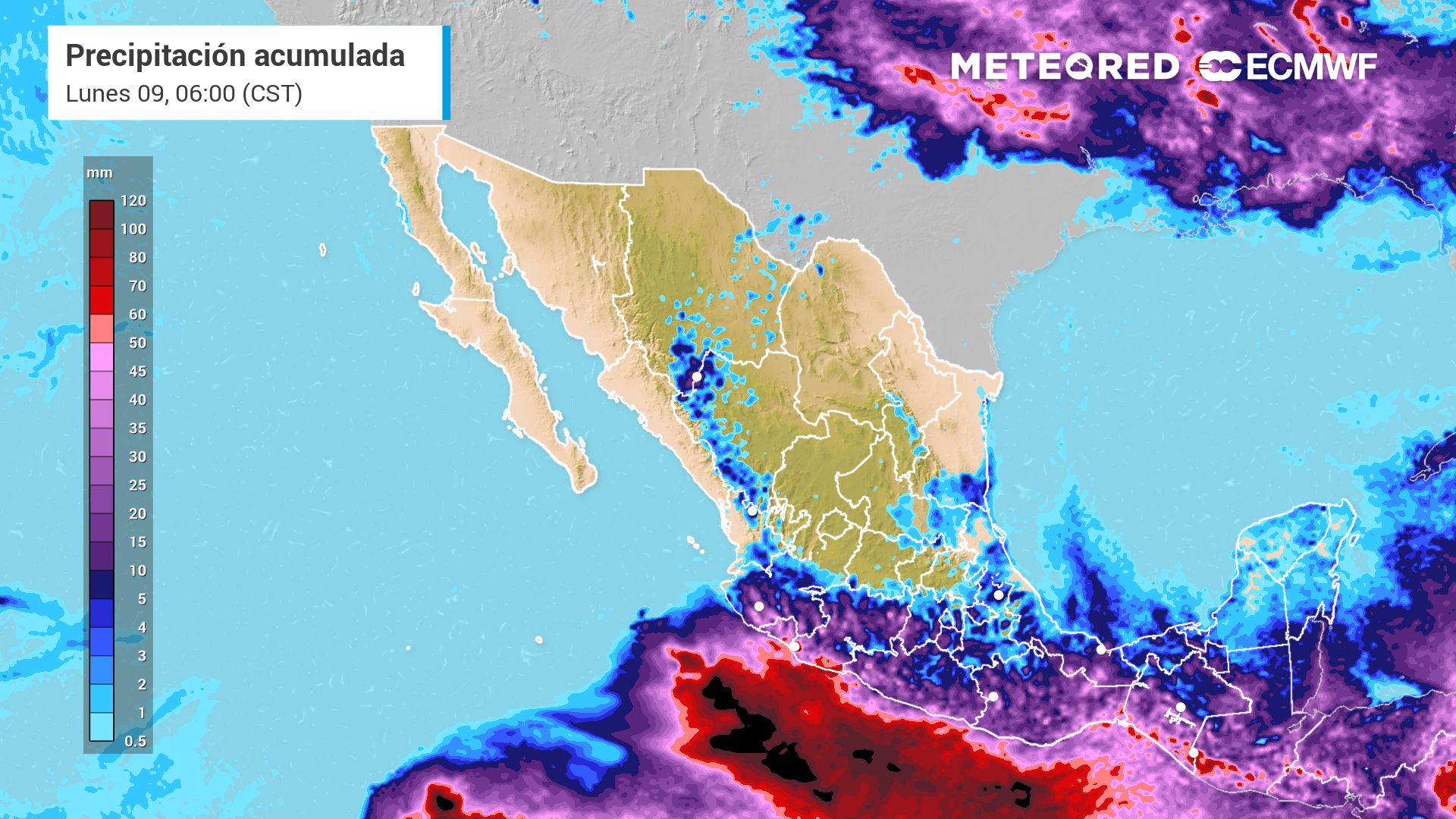 Disturbio tropical con potencial ciclónico en el Pacífico arrastrara lluvias muy fuertes hacia México. Noticias en tiempo real