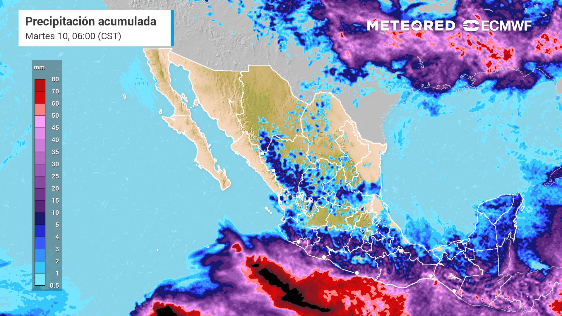 El tiempo en México esta semana: amenaza de ciclones tropicales y lluvias torrenciales por el Giro Centroamericano. Noticias en tiempo real