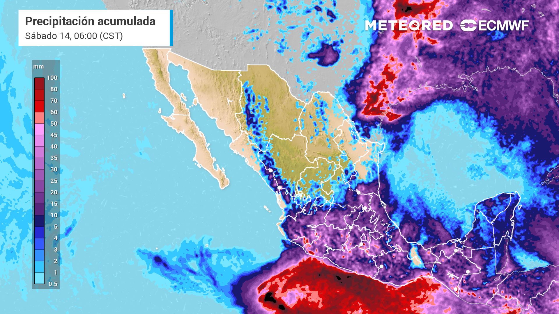 El tiempo en México este fin de semana: torrenciales lluvias por la formación del nuevo ciclón tropical Dalila. Noticias en tiempo real