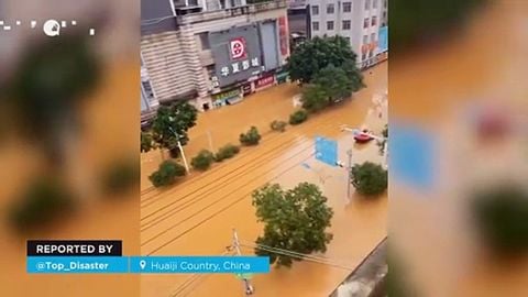 ¡Las calles de Huaiji Country, China se convierten en ríos! Las lluvias torrenciales causaron graves inundaciones.