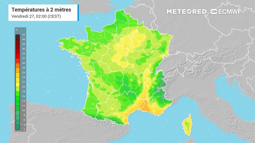 new heat dome view france,