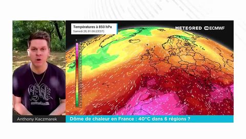 Dôme de chaleur en France : 40°C dans 6 régions ?