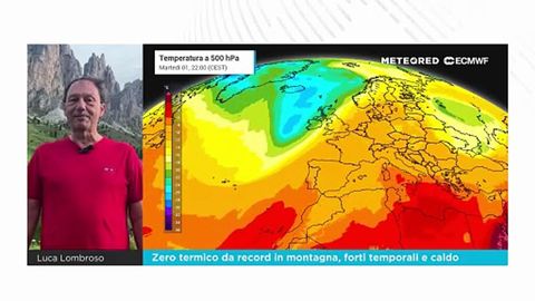 Zero termico da record in montagna, forti temporali e caldo estremo: il meteorologo Luca Lombroso annuncia la data della rinfrescata