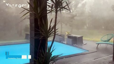 ¡Un reventón húmedo provoca el caos en Bagard, Francia! Las violentas ráfagas de viento de más de 100 km/h han dejado importantes daños materiales