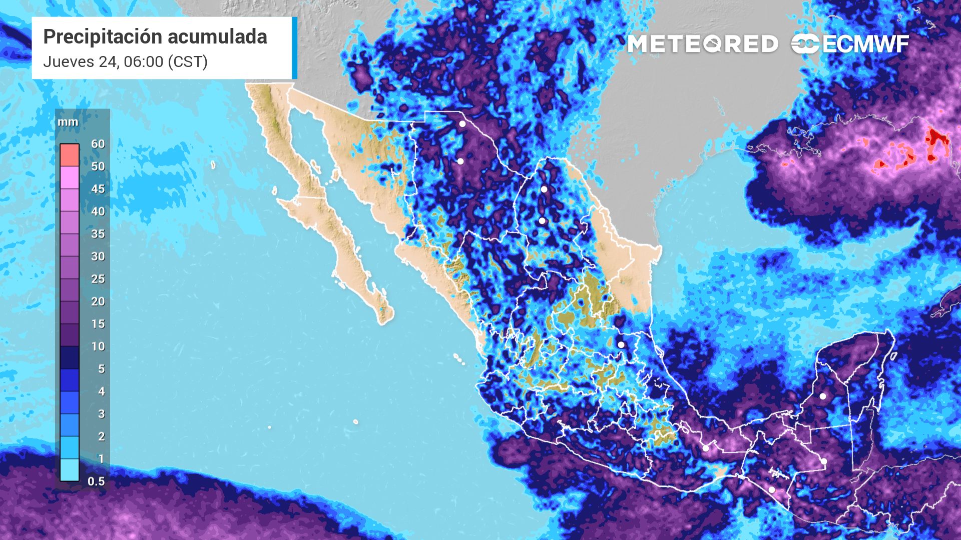 Entre hoy y el viernes 25 de julio 7 estados recibirán lluvias intensas: hasta 100 mm. Noticias en tiempo real