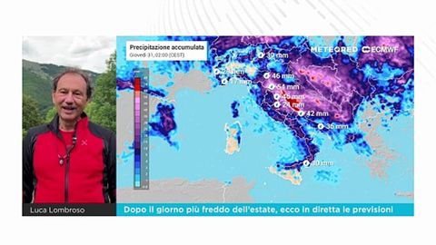 Maltempo e poi? Dopo il giorno più freddo dell’estate, ecco in diretta le previsioni per fine luglio e inizio agosto