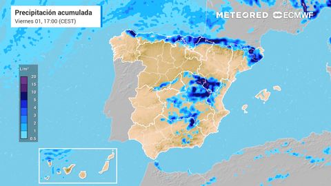 Este viernes vuelven las tormentas fuertes a España