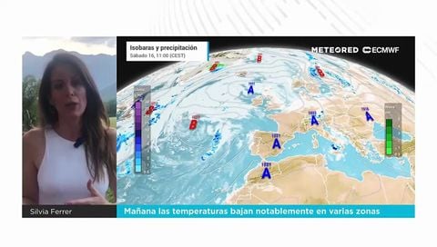 Mañana las temperaturas bajan notablemente en varias zonas