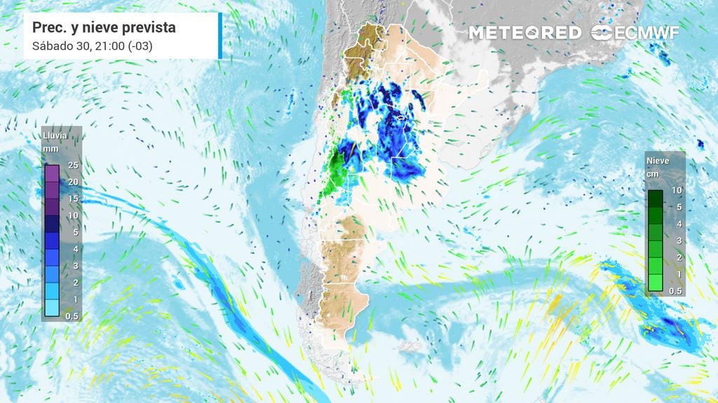 Agosto se despide con abundantes lluvias en Argentina: estas provincias recibirán más de 100 mm este fin de semana
