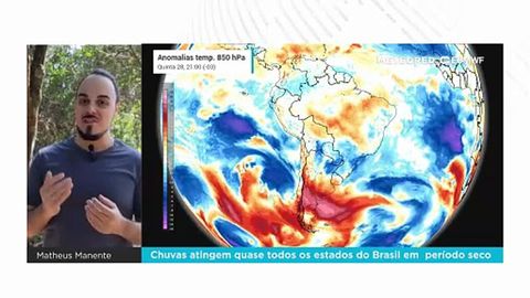 Chuvas atingem quase todos os estados do Brasil em pleno período seco