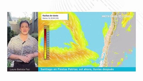 Santiago en Fiestas Patrias: sol ahora, lluvias después