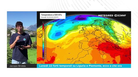 Meteo Avviso: lunedì 22 forti temporali su Liguria e Piemonte, ecco a che ora colpiranno.