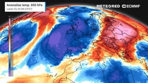 Inminente irrupción de aire polar con bajón térmico