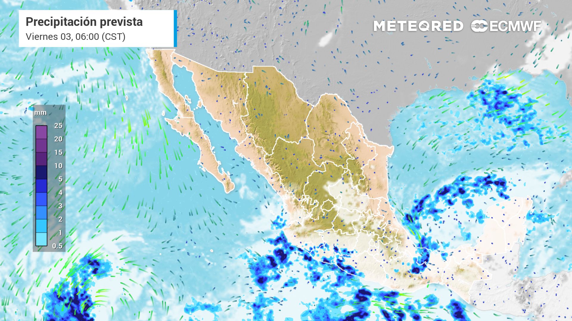Mañana, miércoles 1 de octubre, 5 estados de México recibirán lluvias intensas: hasta 100 mm. Noticias en tiempo real