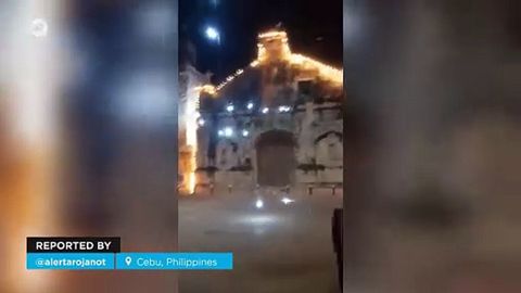 Un fuerte terremoto sacude Cebú, Filipinas