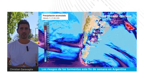  Los riesgos de las tormentas este fin de semana en Argentina