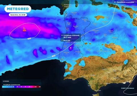Vai chover nestas regiões de Portugal: até 28 mm em Abrantes