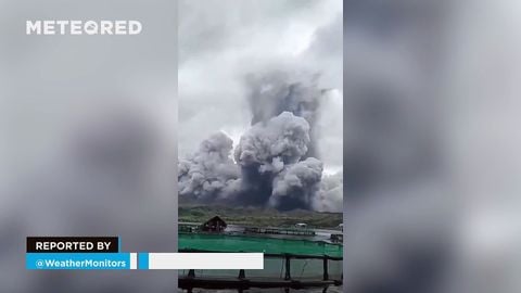 Impresionante erupción del volcán Taal, Filipinas