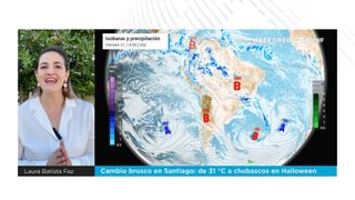 Cambio brusco en Santiago: de 31 °C a chubascos en Halloween