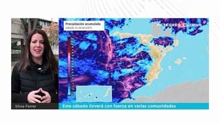 Este sábado lloverá con fuerza en varias comunidades