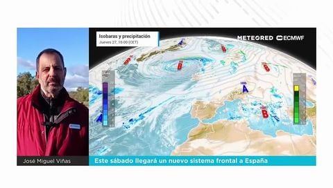 Este sábado llegará un nuevo sistema frontal a España