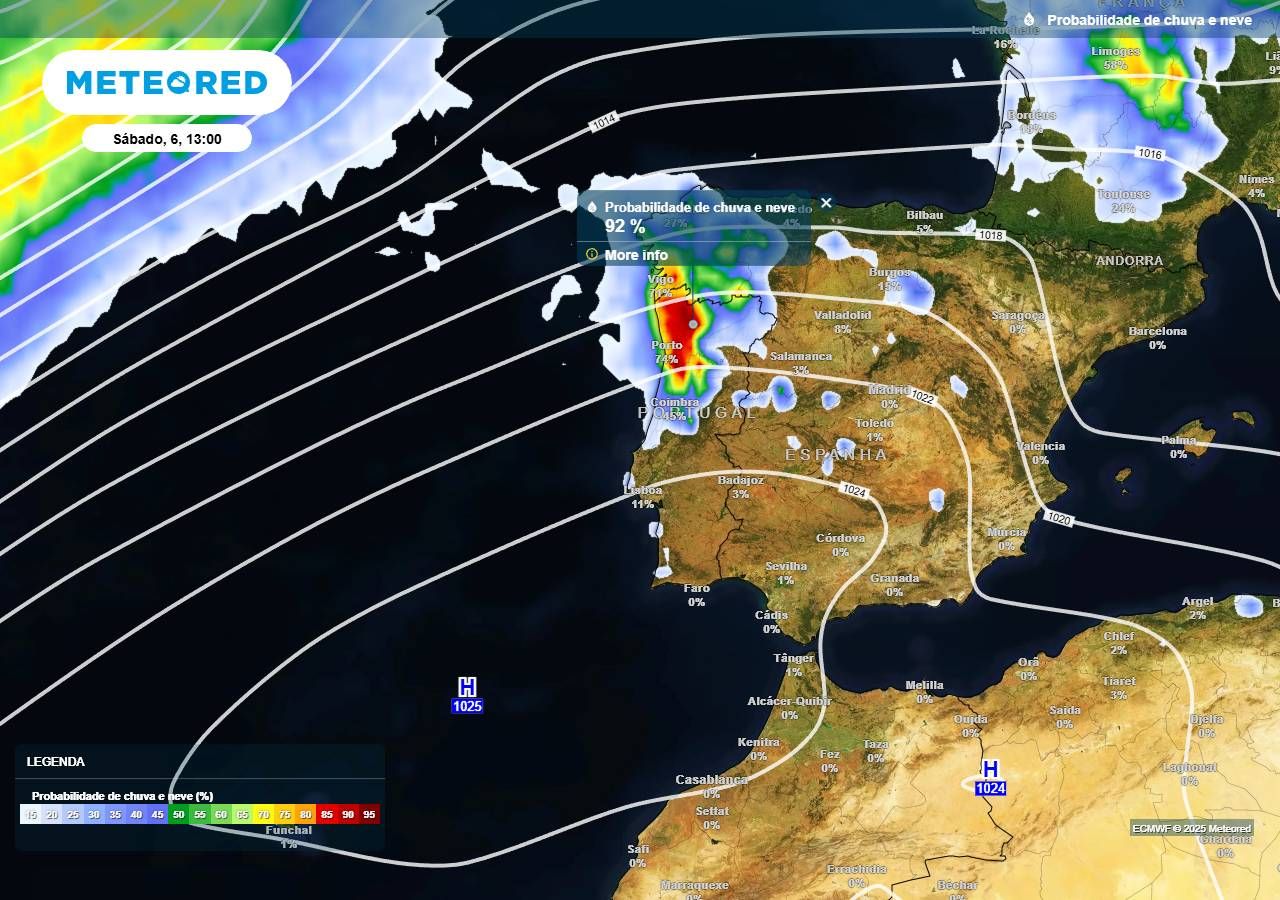 Próximos dias com tempo muito variável em Portugal