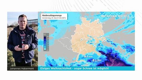 Eisiges Weihnachtsfest - sogar Schnee ist möglich!