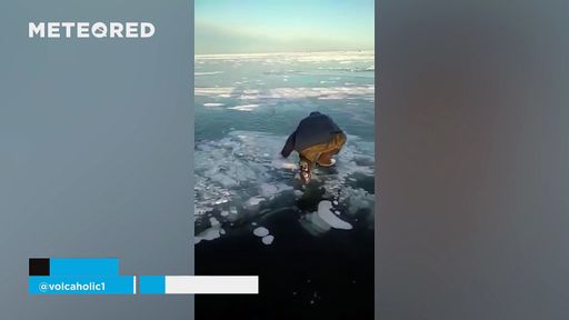 Incredibile esperimento sul lago Bajkal, Russia