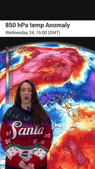 Meteored oferece ao Papai Noel a previsão do tempo para a noite de 24 de dezembro.