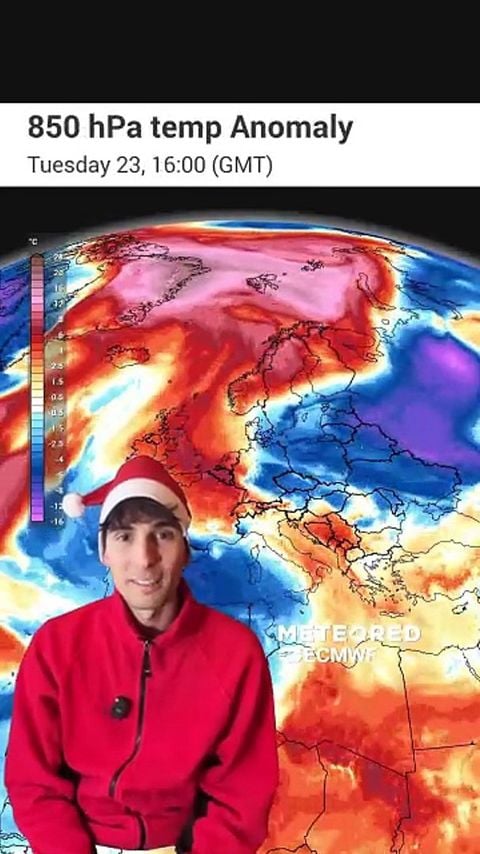 Meteored offre a Babbo Natale le previsioni per la notte del 24 dicembre